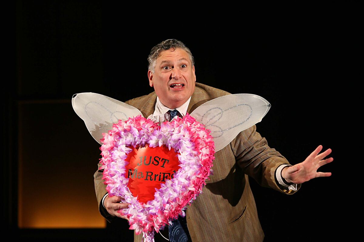 Harvey Fierstein rehearses a scene from 'A Catered Affair' in 2007.