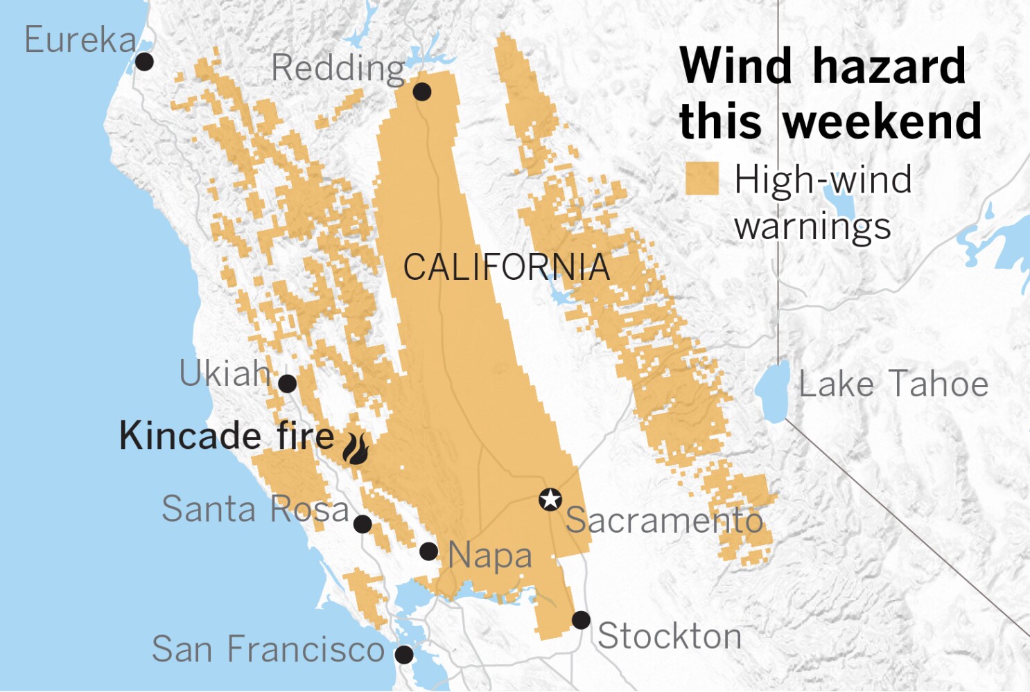 Dangerous Winds Expected In Northern California Fire Areas Los