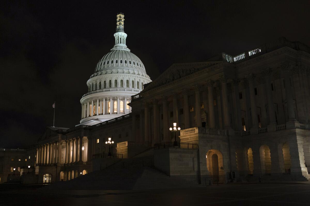 FILE - The U.S. Capitol is seen at dawn on Friday, Oct. 20, 2023, in Washington. 