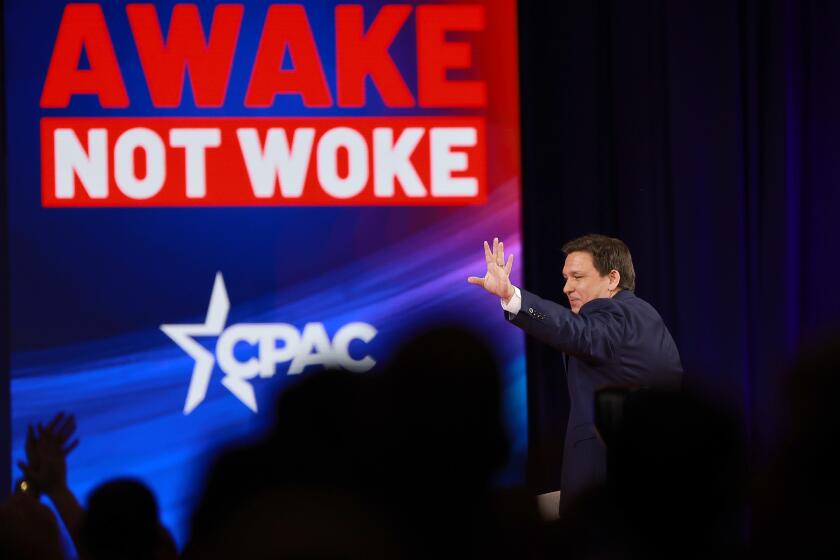 ORLANDO, FLORIDA - FEBRUARY 24: Florida Gov. Ron DeSantis speaks at the Conservative Political Action Conference (CPAC) at The Rosen Shingle Creek on February 24, 2022 in Orlando, Florida. CPAC, which began in 1974, is an annual political conference attended by conservative activists and elected officials. (Photo by Joe Raedle/Getty Images)