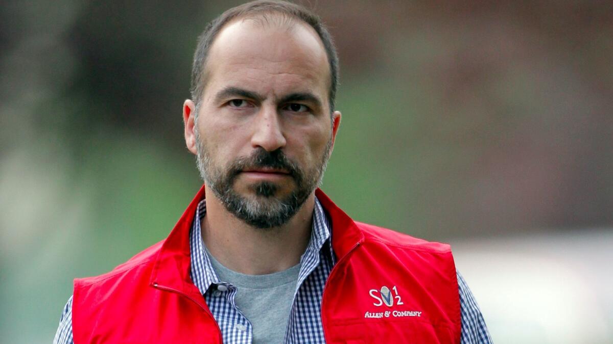 Uber Chief Executive Dara Khosrowshahi. (Paul Sakuma / Associated Press)