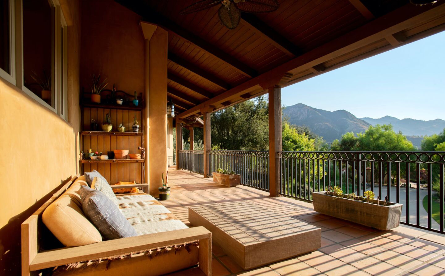 The terrace.