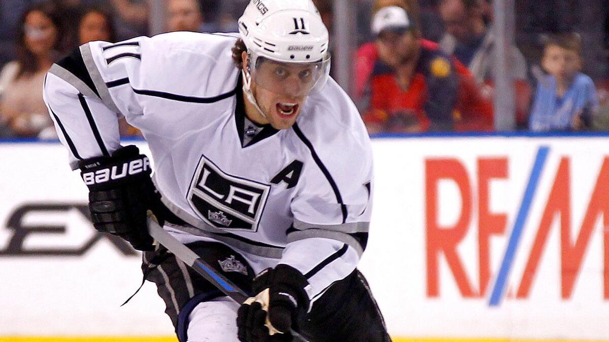Kings center Anze Kopitar is in the final year of his contract.
