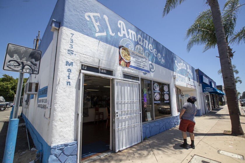 El Amancer Cafe in Santa Ana.