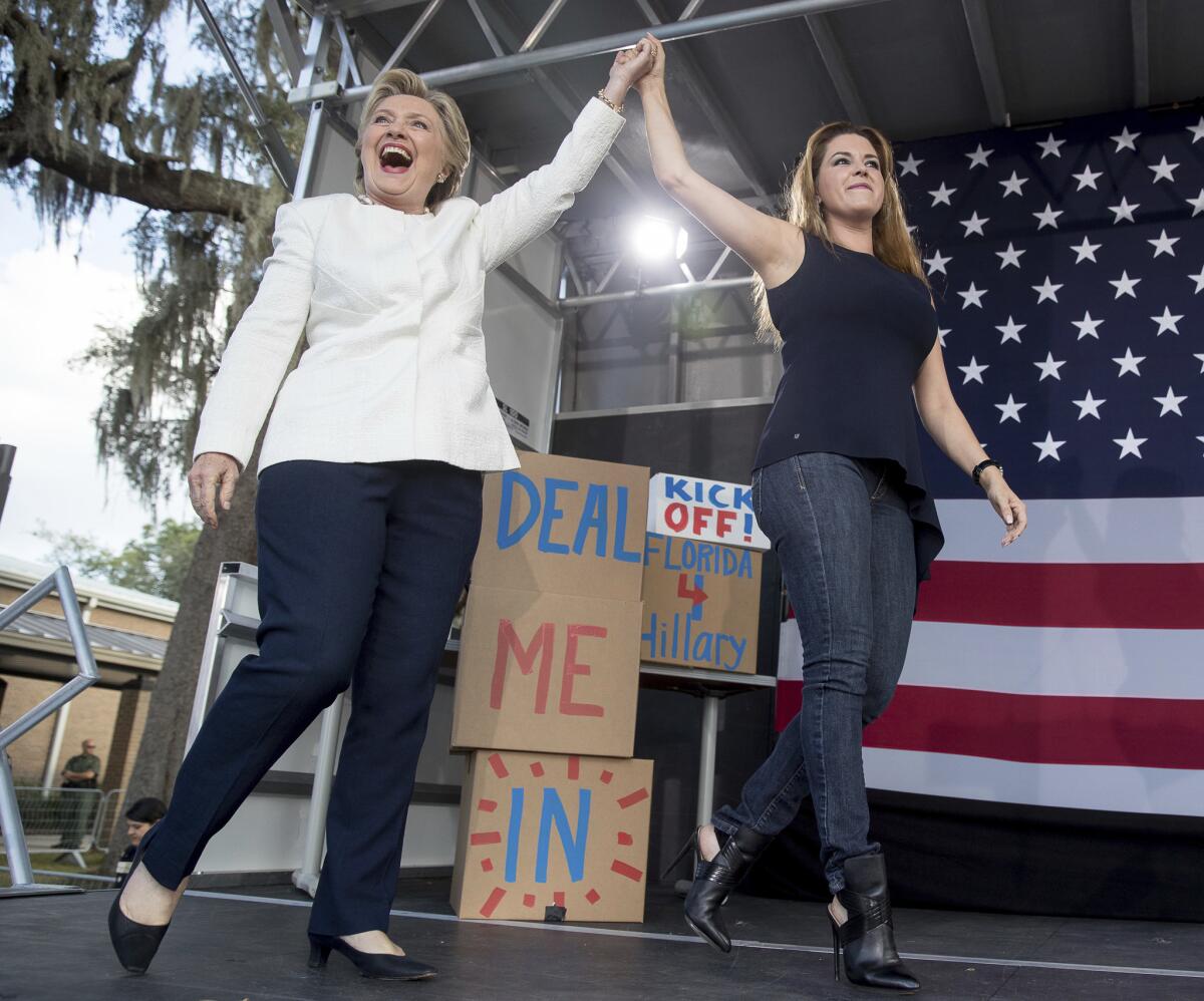 Hillary Clinton with Alicia Machado.