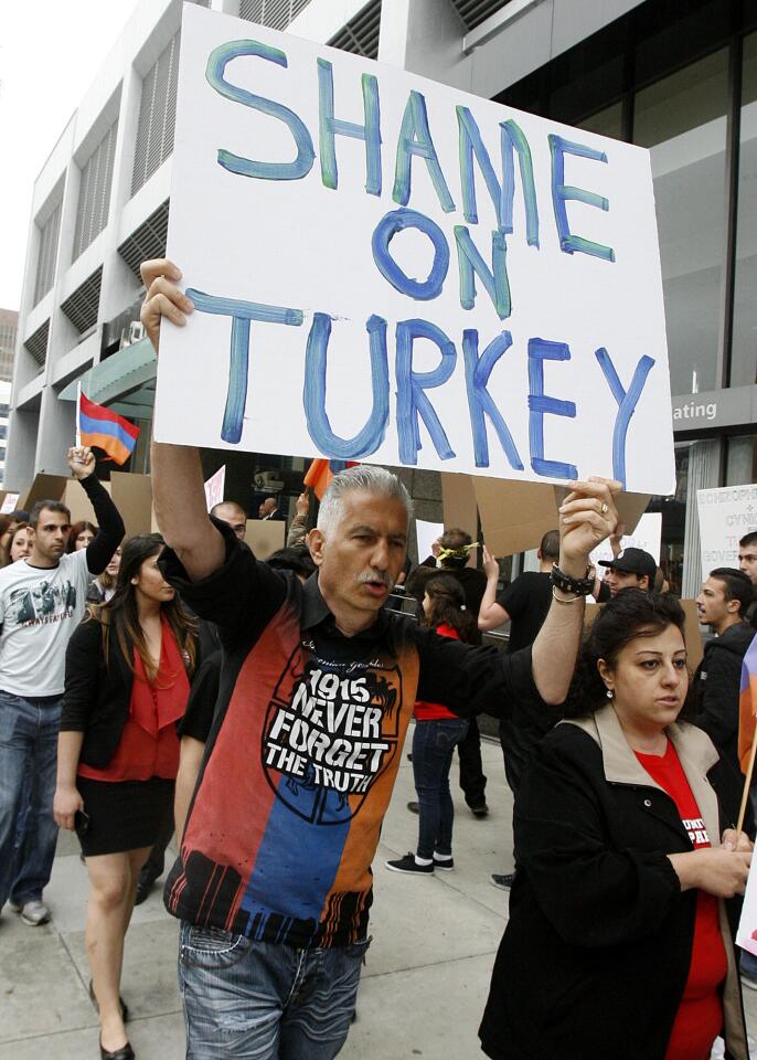 Photo Gallery: Armenian protest at Turkish Consulate to end genocide denial