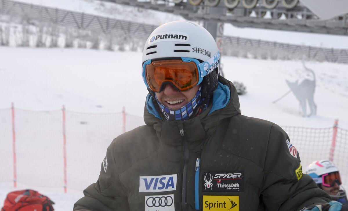 U.S. skier Ted Ligety practices in Kittila, Finland, on Nov. 14.