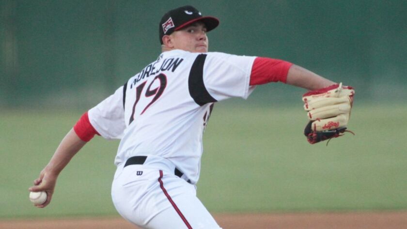 Padres pitching prospect Adrian Morejon started the 2018 season with high Single-A Lake Elsinore.