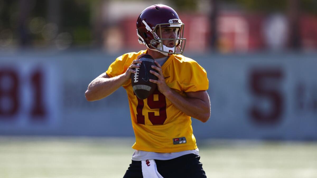 USC quarterback Matt Fink has not ruled out staying at USC if he does not like the schools that pursue him as a transfer.