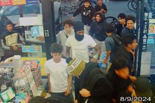 Surveillance camera footage of teens during a flash mob at a 7-Eleven in early August.