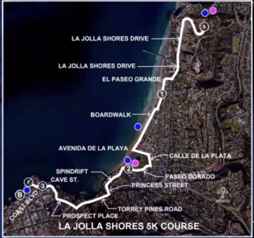 The planned route of the La Jolla Half Marathon in April is unchanged from previous years.