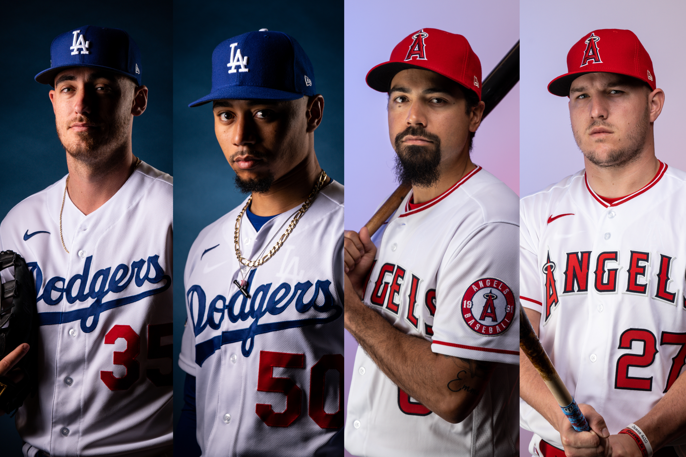 Cody Bellinger, Mookie Betts, Anthony Rendon and Mike Trout.