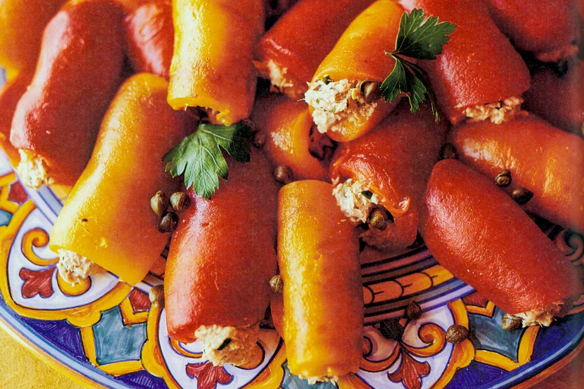 Roasted Pepper Rolls Stuffed with Tuna 