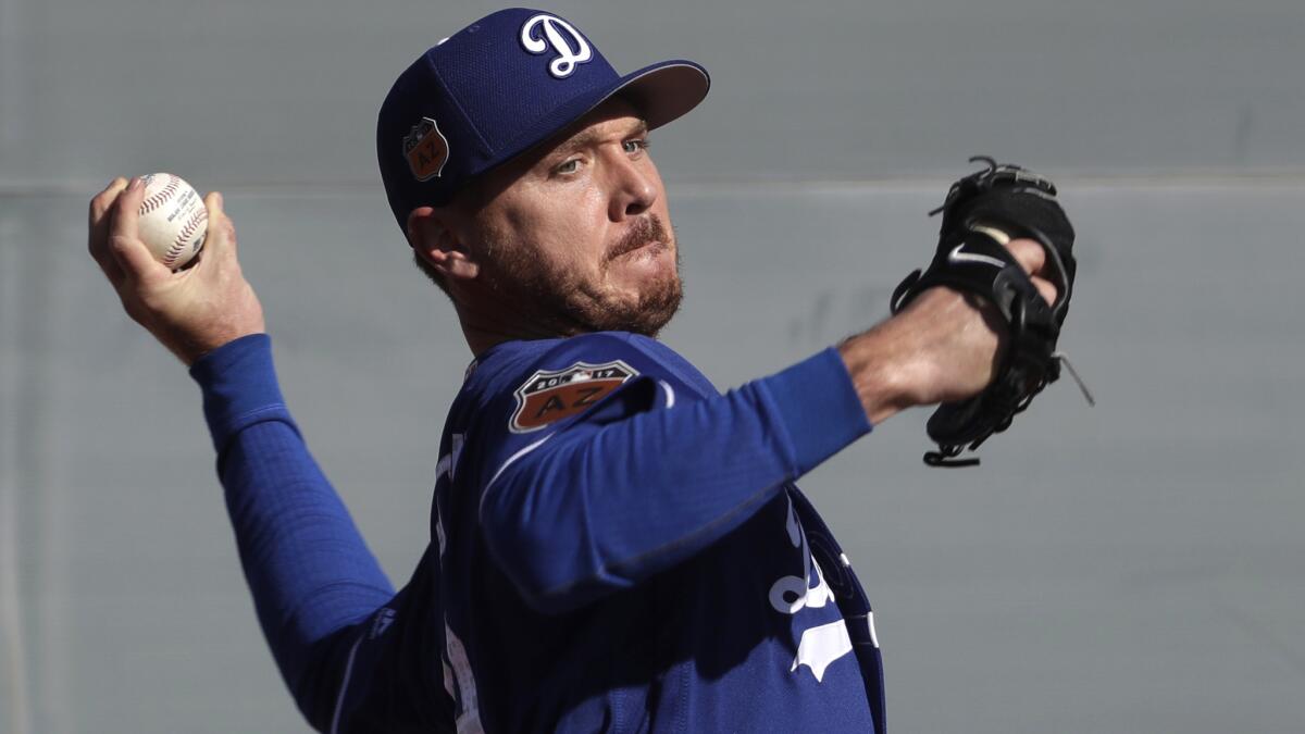 Dodgers pitcher Scott Kazmir seeks to solidify his place in the starting rotation and synchronize his mechanics.