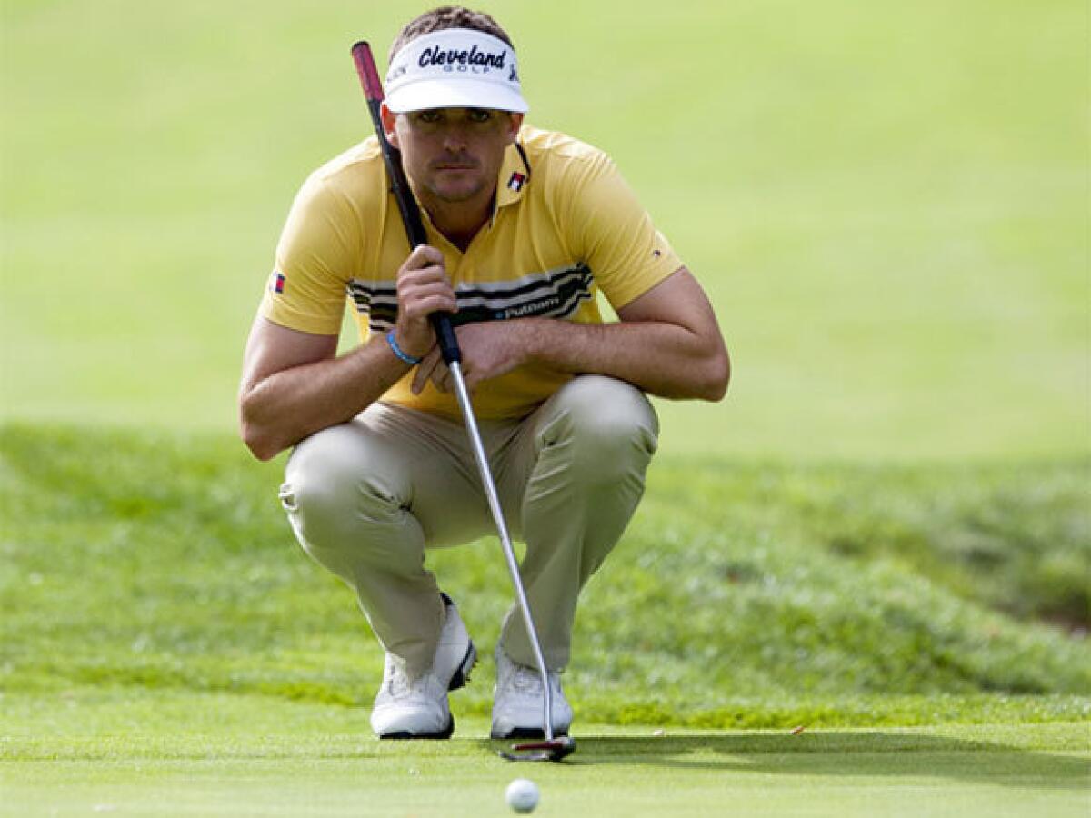 Keegan Bradley is one shot behind the lead Thursday early in the opening round of the World Challenge golf tournament in Thousand Oaks.