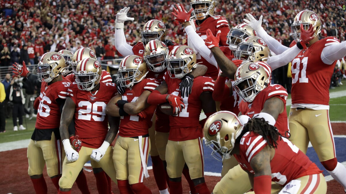 Raheem Mostert Carries 49ers Past Packers To Super Bowl Liv Los Angeles Times