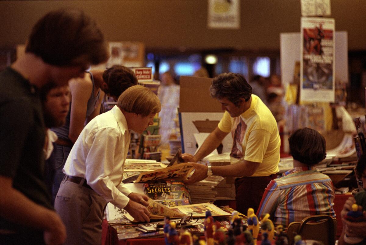 The annual San Diego Comic-Con drew thousands of fans to the El Cortez hotel July 20-24, 1977.