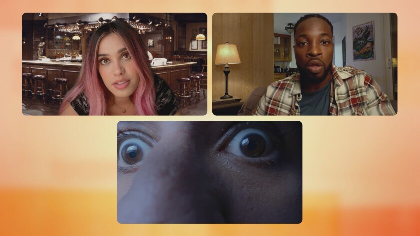 Clockwise from top left, Otmara Marrero, Preacher Lawson and Parvesh Cheena in "Connecting..." on NBC.