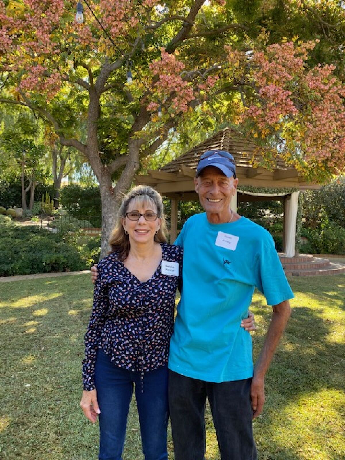 Natalie Kaczur, RSF Garden Club executive administrator, with event guest speaker Steven Anthony