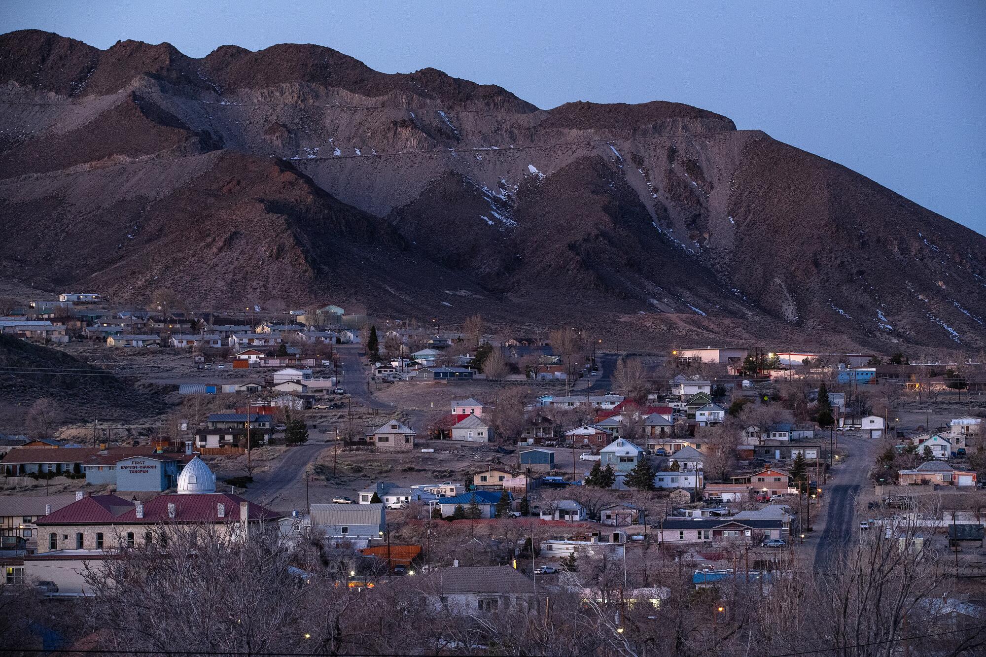 No presidential candidates have visited Tonopah, Nev., halfway between Reno and Las Vegas.