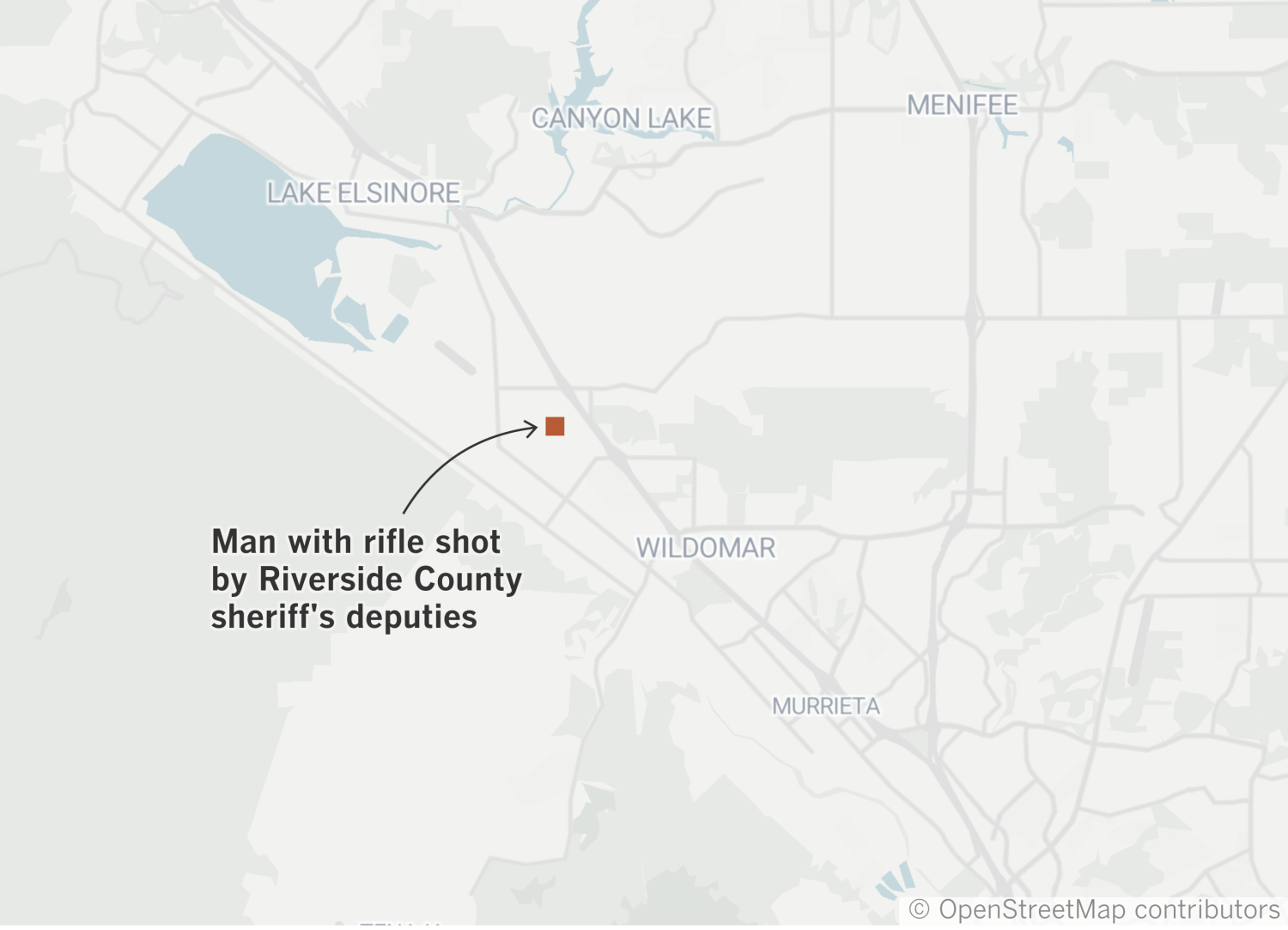 Riverside County sheriffs deputy kills man authorities say was armed with rifle in Wildomar