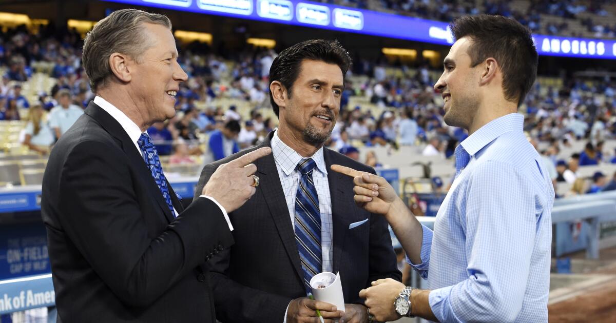 Dodgers broadcasters Orel Hershiser and Joe Davis became fast friends - Los  Angeles Times