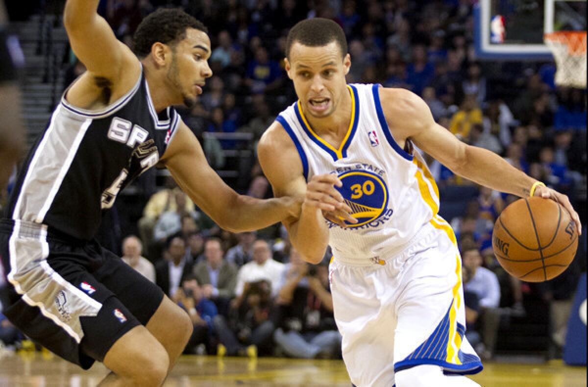 Cory Joseph and the Spurs will try to slow down Warriors sharpshooting guard Stephen Curry when their playoff series starts Monday in San Antonio.