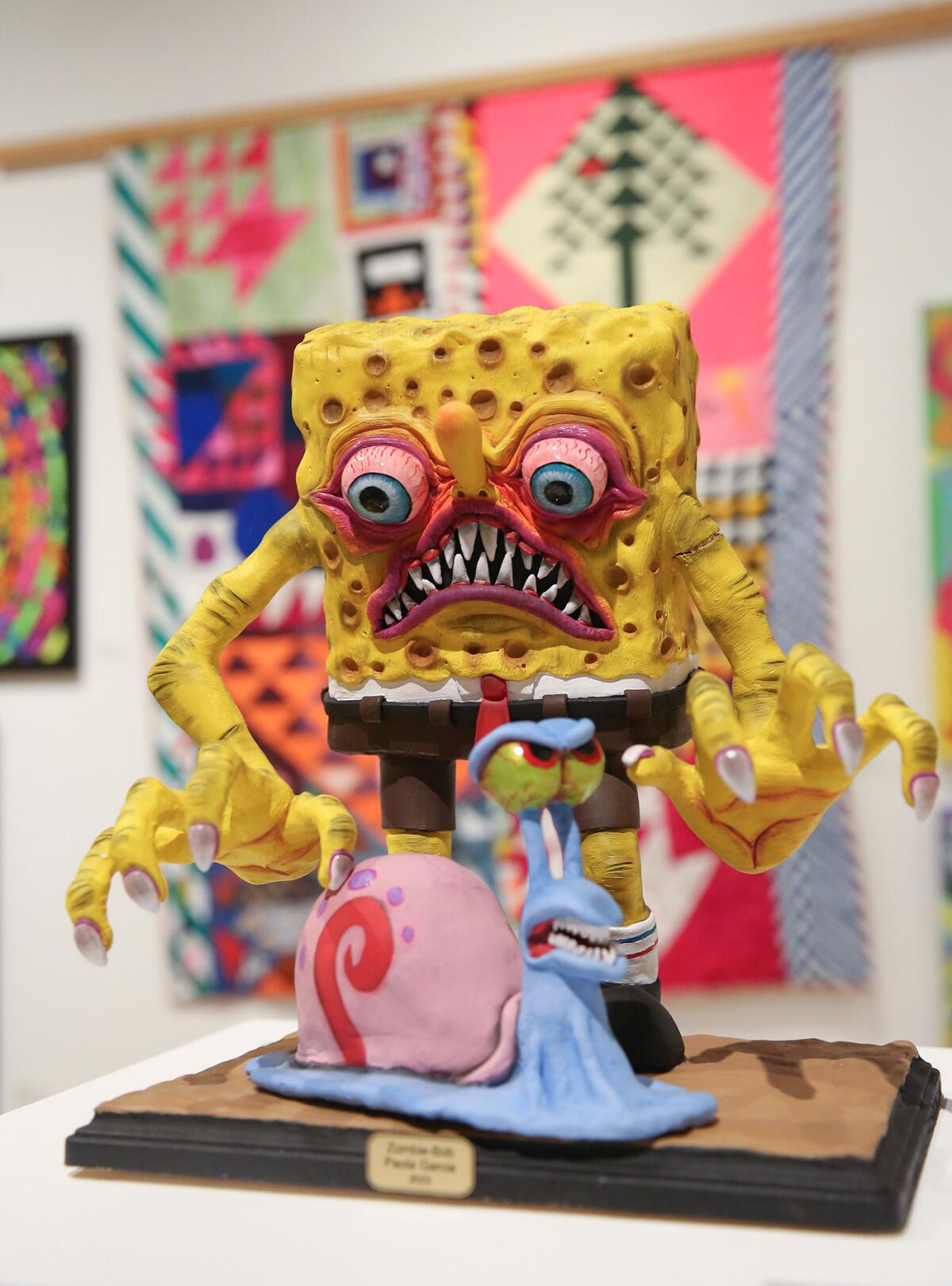 Wendy Soto Garcia's "Zombie Bob" is featured in the "Centered on the Center" exhibition.
