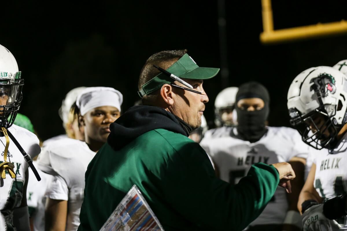 Helix High head coach Robbie Owens is resigning after six seasons.