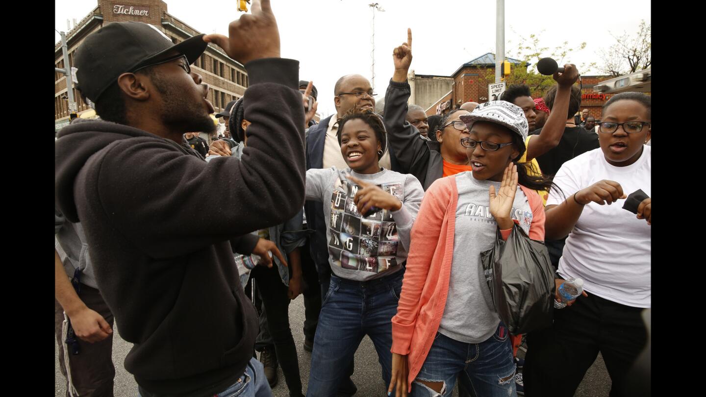 Celebrations in Baltimore as cops charged