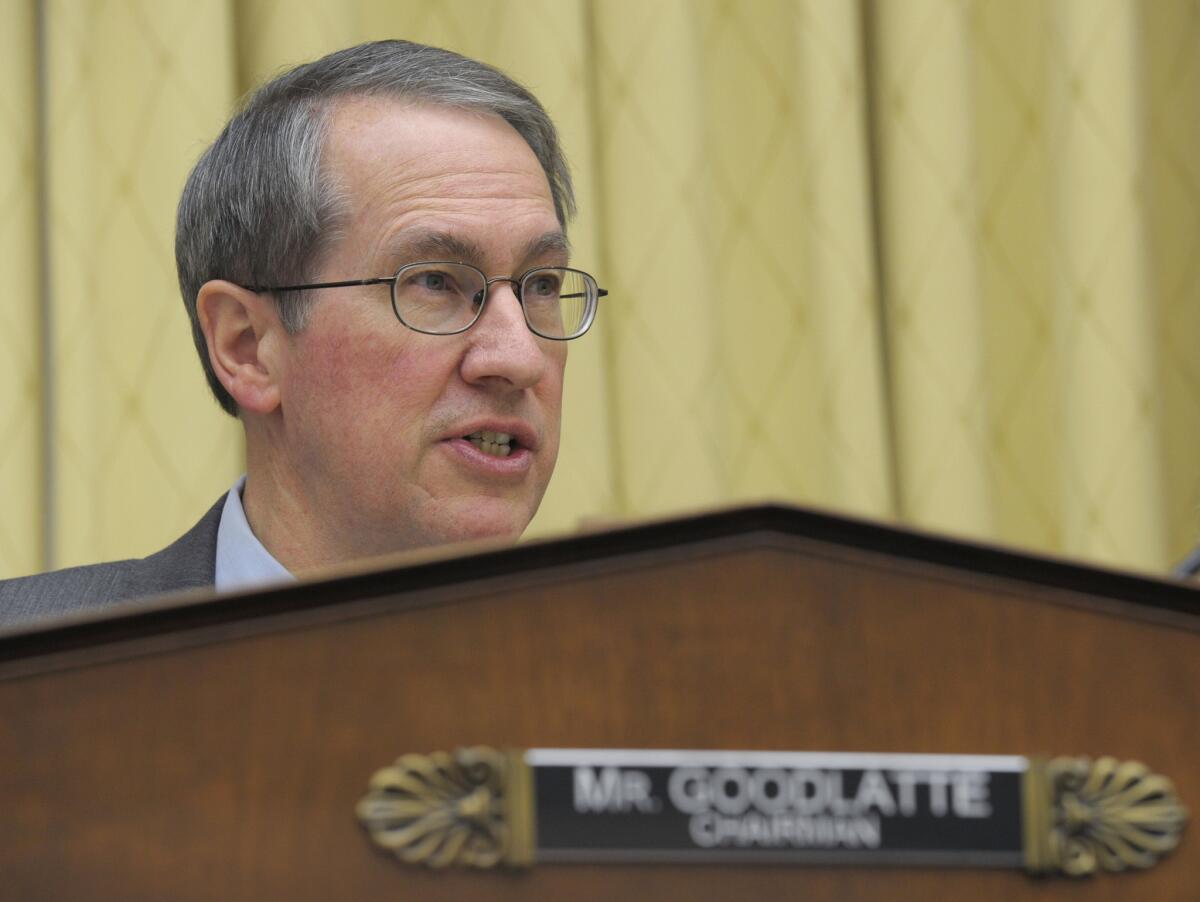 House Judiciary Committee Chairman Robert Goodlatte (R-Va.) says Congress should be in the lead on immigration reform, not President Obama.