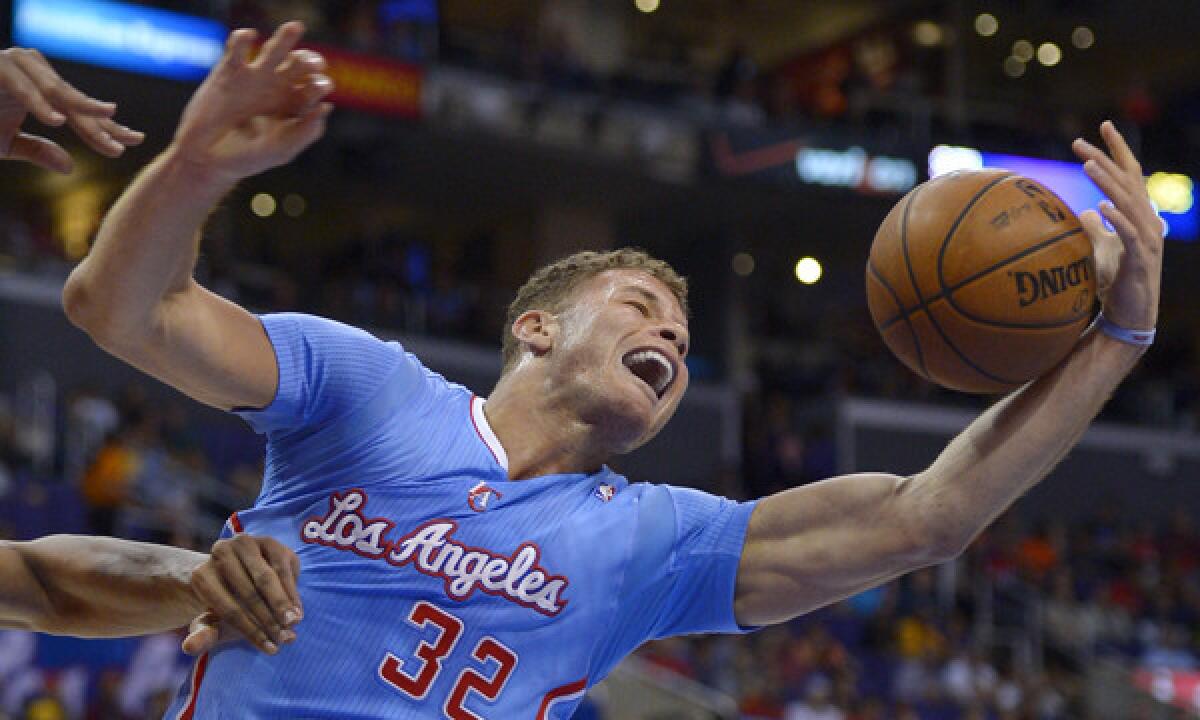 Blake Griffin and the Clippers hope to rebound from Saturday's loss to the Indiana Pacers with a win Monday over the Detroit Pistons.