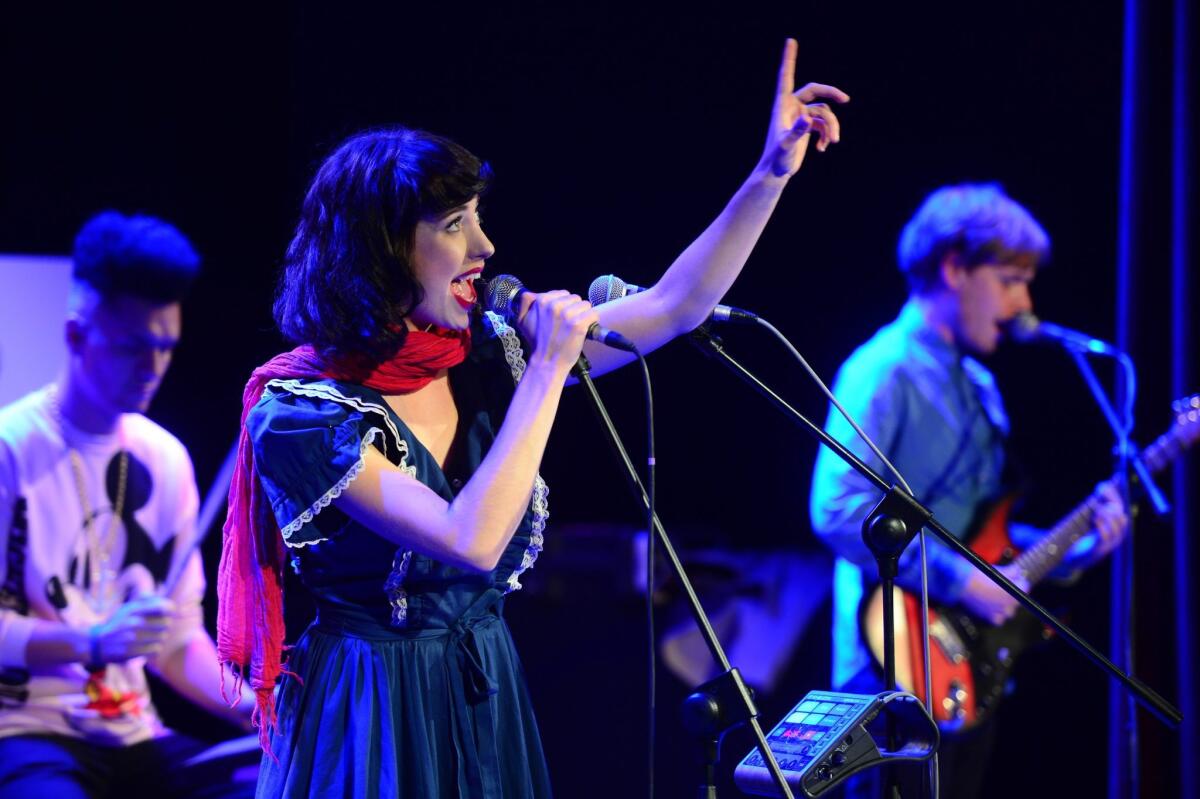 Kimbra performs in Poland in 2012.