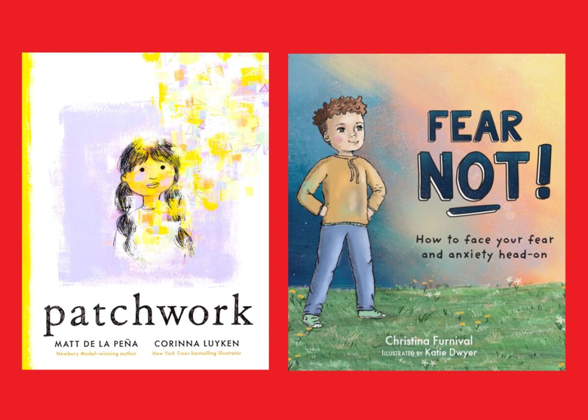 Holiday gift guide book covers Patchwork and Fear Not!