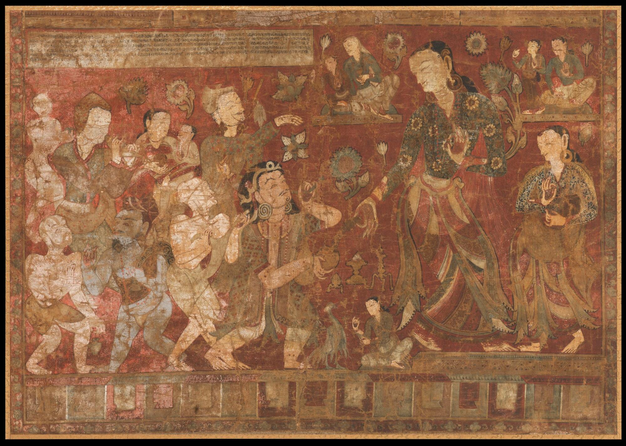 "Mahasididah (Abd Abd) Vancaratna (1384-1468)" Nepal, 1469; pigmento en algodón