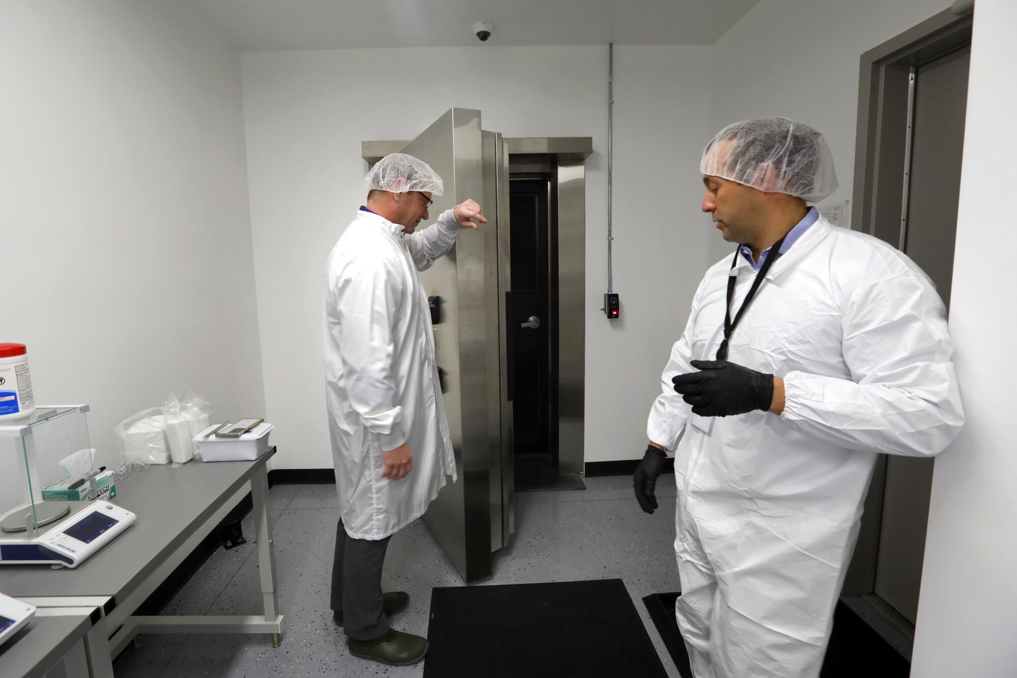 Biomedical Research Center features a $45,000 bank vault approved by the Drug Enforcement Administration.