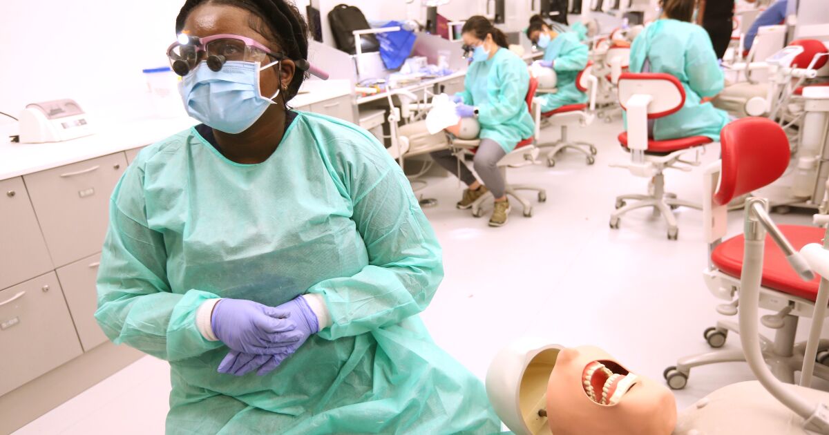 Column: She’s multidegreed and overachieving. Her career choice? Geriatric dentistry