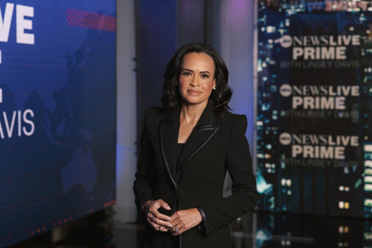 ABC News anchor Linsey Davis in New York on September 5, 2024 (Justin Jun Lee / For The Times)