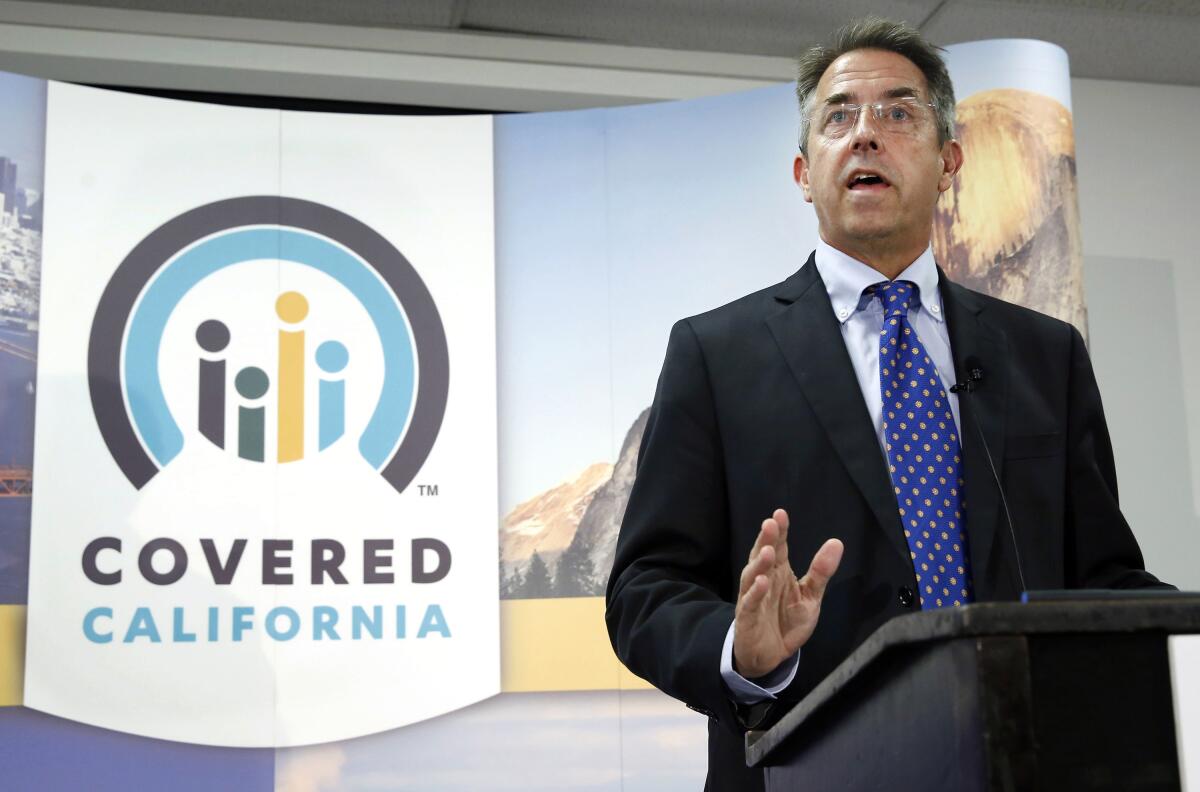 Peter Lee, executive director of Covered California, speaks in 2013.