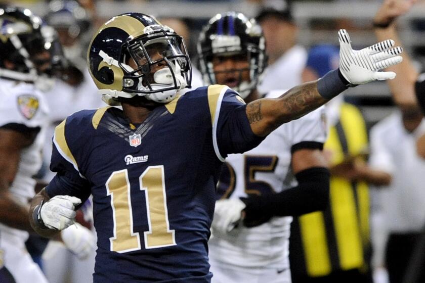 Tavon Austin was the Rams' leading receiver last season, catching 52 passes, five for touchdowns.