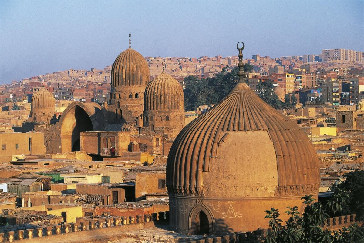 Tombs of the Caliphs are striking symbols of the City of the Dead in Cairo.
