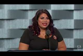 Astrid Silva, immigration activist, speaks at the Democratic National Convention