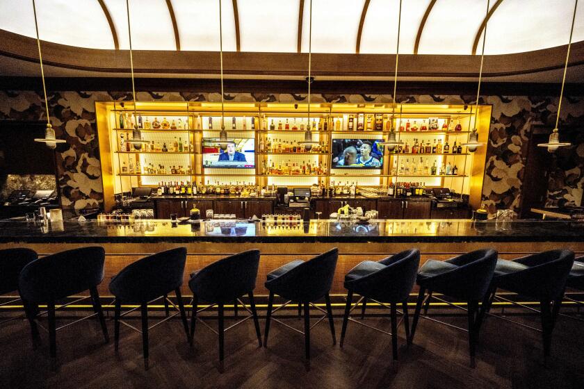 The newly opened lounge bar at Great Oak Steakhouse at Pechanga Resort Casino in Temecula.