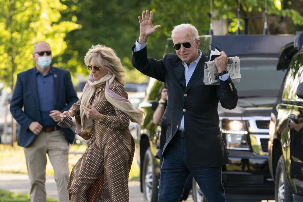 El presidente Joe Biden y la primera dama Jill Biden en Washington 