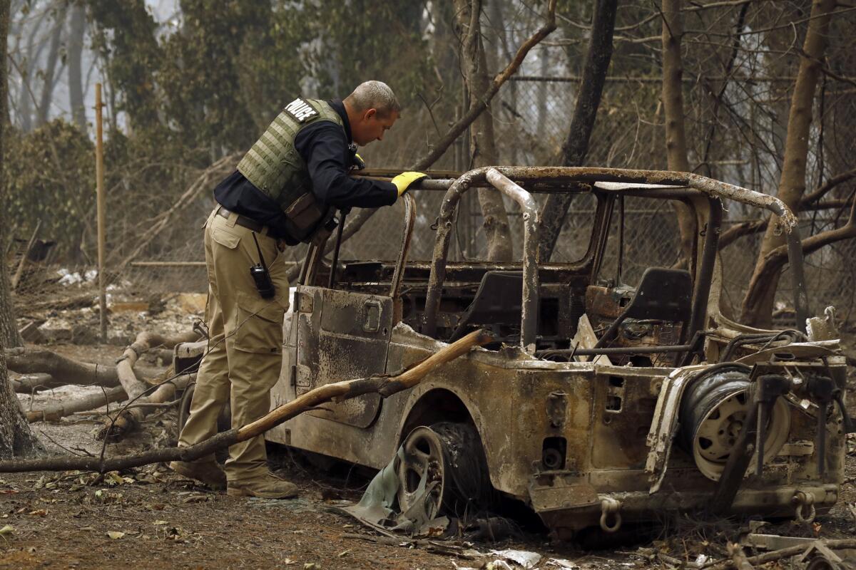 The search for victims continues in Paradise, Calif., after the deadly Camp fire raced through the community.