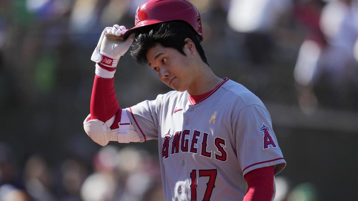 Missing games while hurt isn't part of Shohei Ohtani's plan - Los
