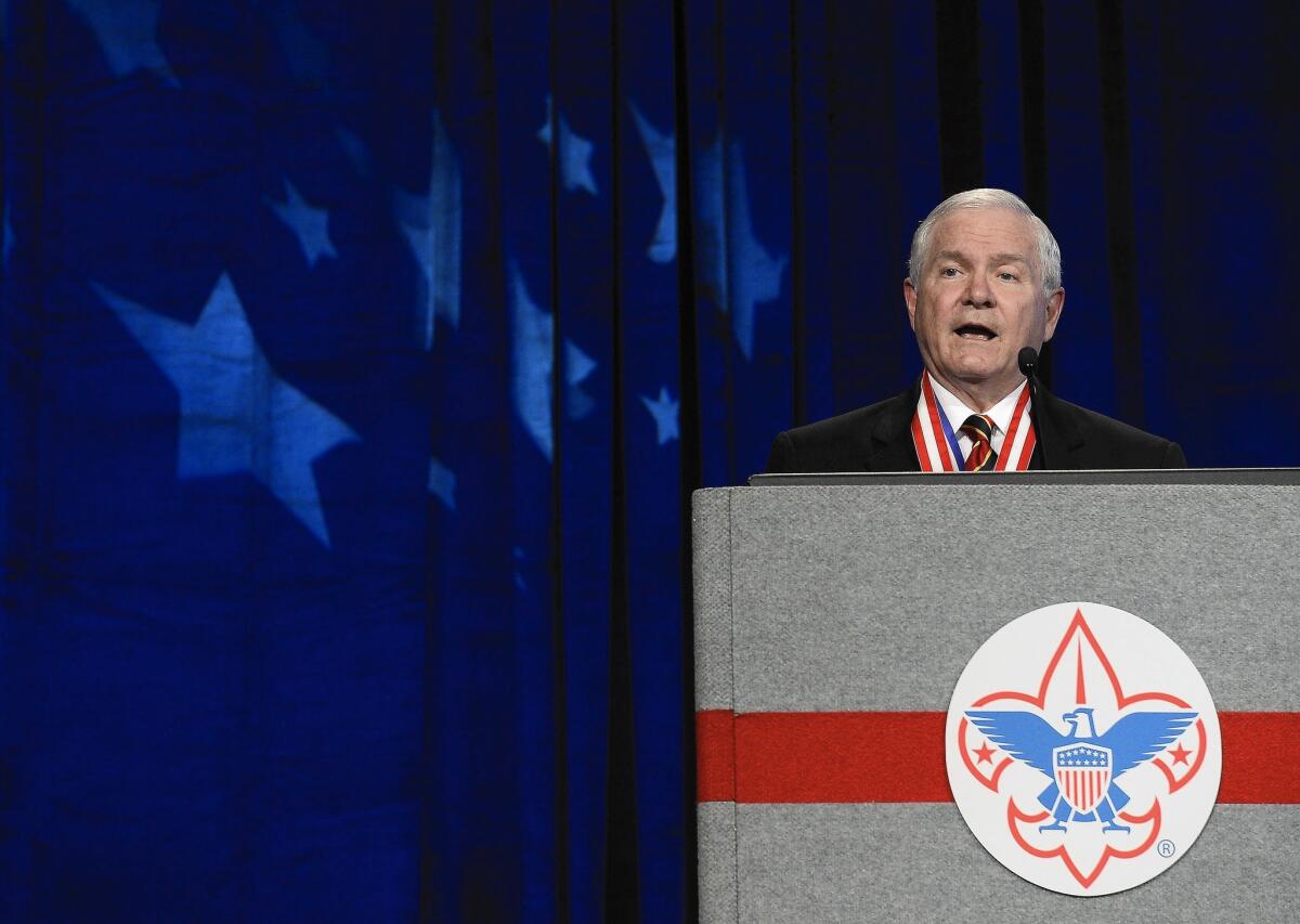 Robert Gates, president of the Boy Scouts of America, pushed to revise the policy on gay leaders.