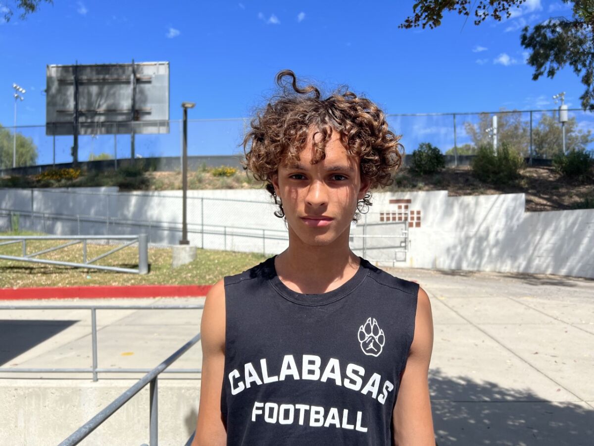 Sophomore Dylan Hein of Calabasas is continuing the family sports tradition. 