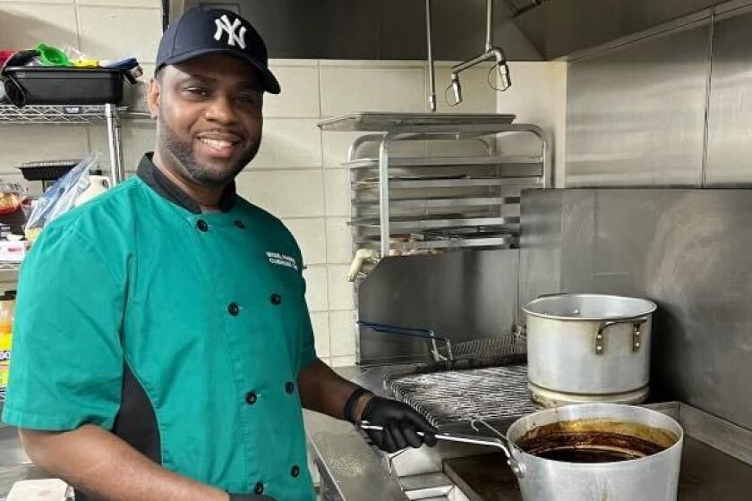 Miguel Ramirez works as the chef for the visitors clubhouse at Yankee Stadium. Visiting teams have raved about his cooking.