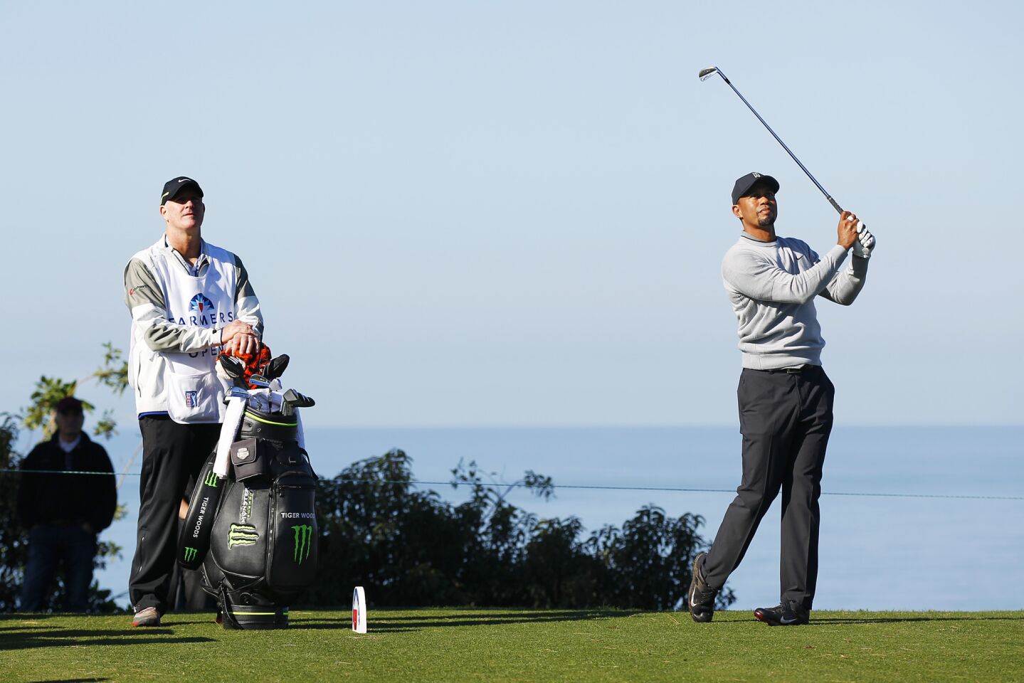 Tiger Wood returned to Torrey Pines Golf Course to play in the Farmers